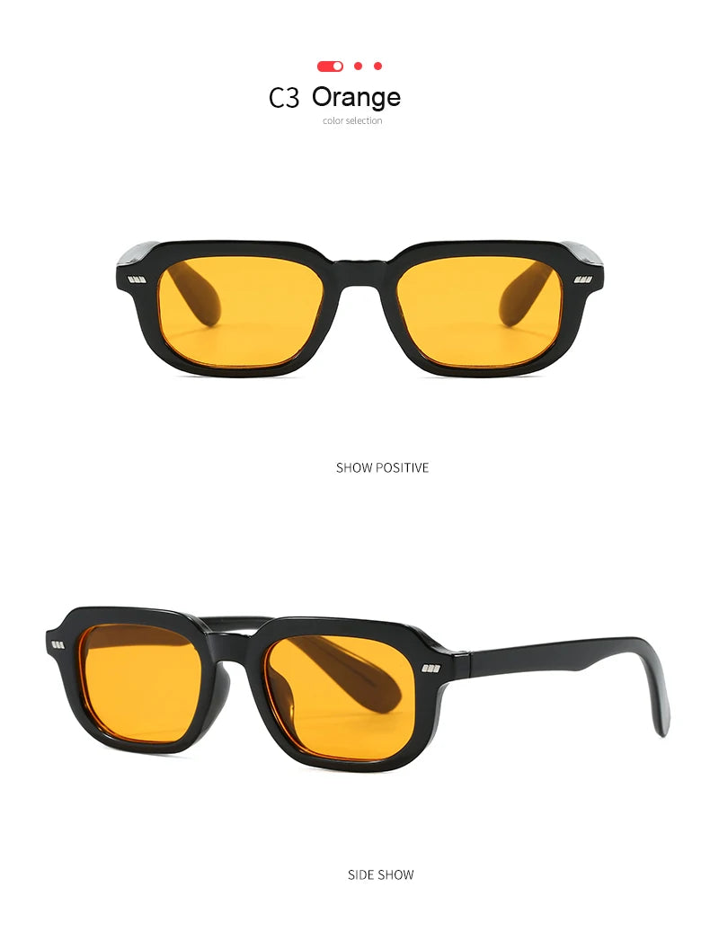 Classic Small Square Sun Glasses Women Men High Quality Sunglasses Travel Driving Candy Color Shades UV Protective Glasses