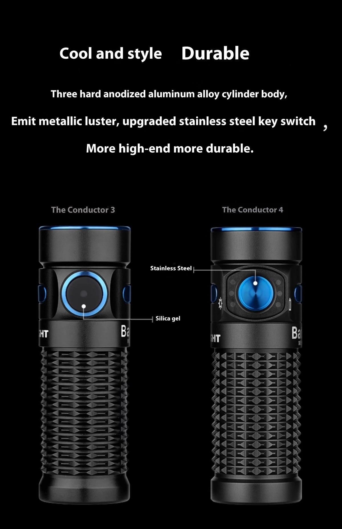 Olight Conductor Baton4 Ultra Long Endurance 1300 Lumens Portable Pocket Edc Flashlight
