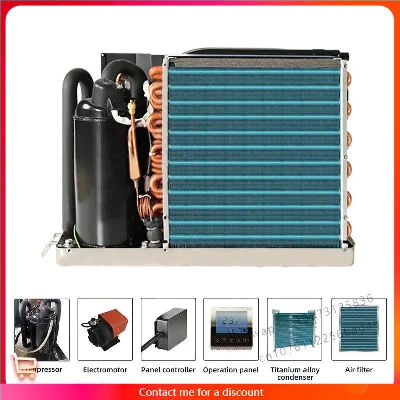 2024 Self-contained 110v 220v 230v 24V 48V DC Powered Cooling Marine Air Conditioner System for Boat 9000-24000 Btu