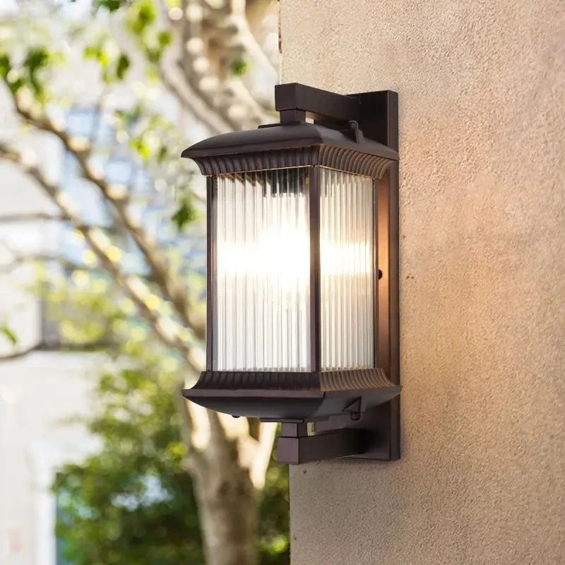 Aisle Outdoor Garden Courtyard Exterior Corridor Balcony Modern New Chinese Villa Door Light Wall Light