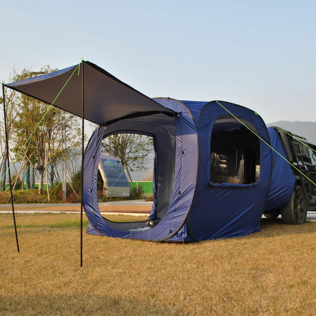 Car Tent trailer Tent, Car Tailgate Tent,Pop Up Car Rear Tent, SUV Tents Car Tents for Campers Multipurpose Truck Tent