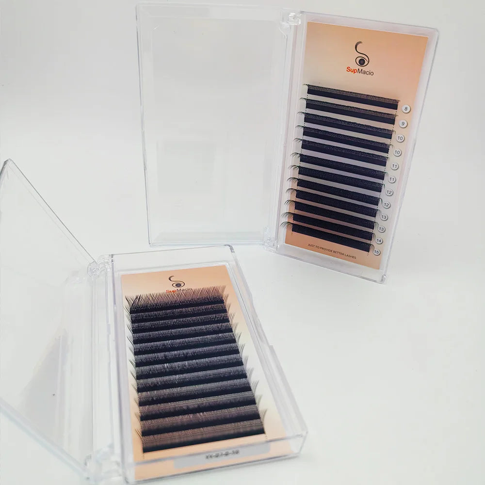 Supmacio YY Lash 6mm 7mm Y Shape Eyelashes Extension 2D 6-15mm Two Tip Eyelashes Brazilian Volume Fan Lash Supplies Mesh Lashes