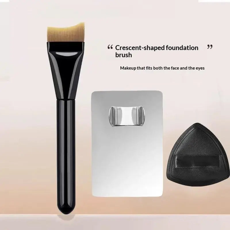 Makeup Foundation Brush Mixing Palette Stainless Steel Foundation Lipstick Eye Shadow Mixer Palette With Spatula MakeUp Set