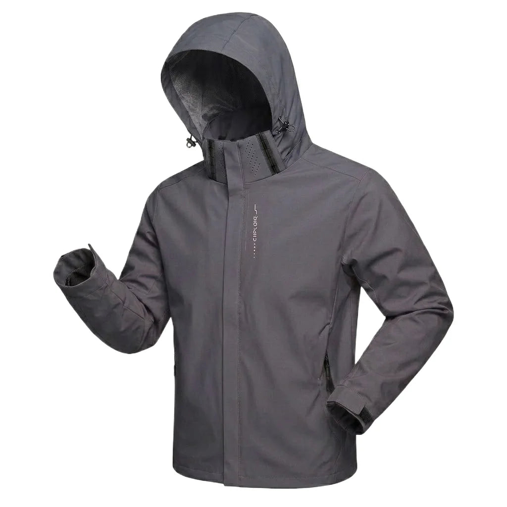 Outdoor Windproof Coats Waterproof Jackets Lightweight Cycling Hoodie Hiking Raincoat Work Hooded Man Climbing Zipper Tracksuits