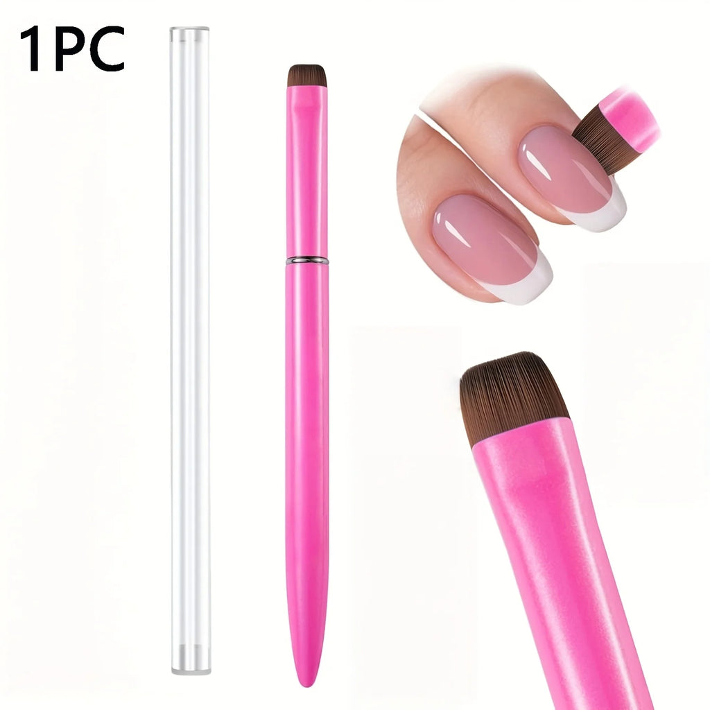 3 in 1 French Nail Brush, with Multi-function Brush Head - Fine Nail Brush, Suitable for Gel and Acrylic Nails, Precise Cleaning