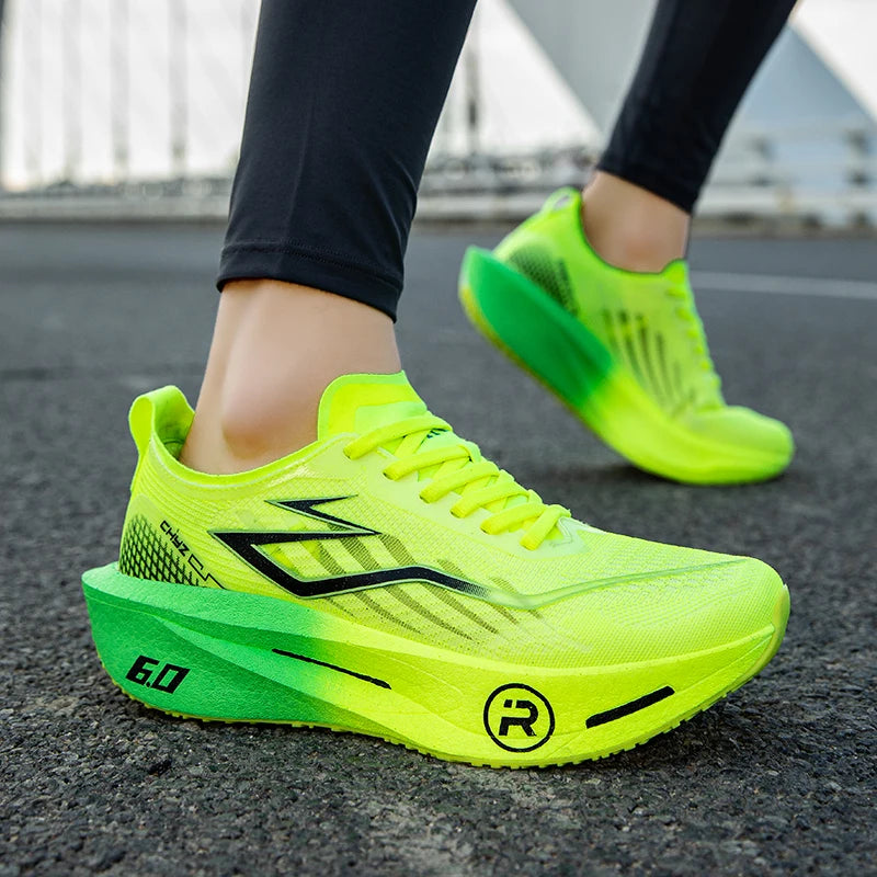 Marathon Running Shoes Men Carbon Board Speciality Sports Breathable Lightweight Women's Comfortable Athletic Nonskid Sneakers