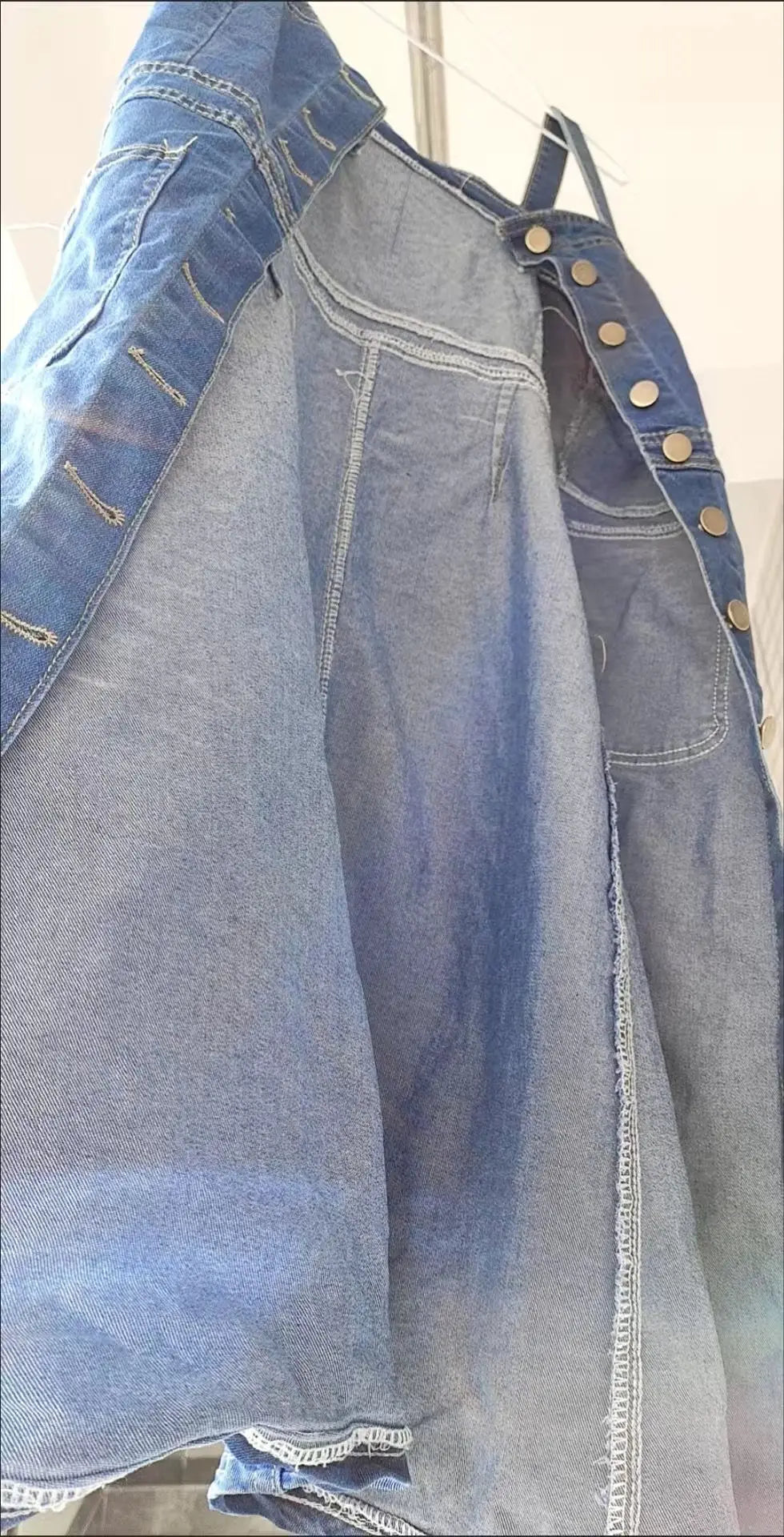 Denim Dress Sexy Style New Arrival Ins Strap Waist Single Breasted Stitching Female Bodycon Midi Dresses Female Vestidos