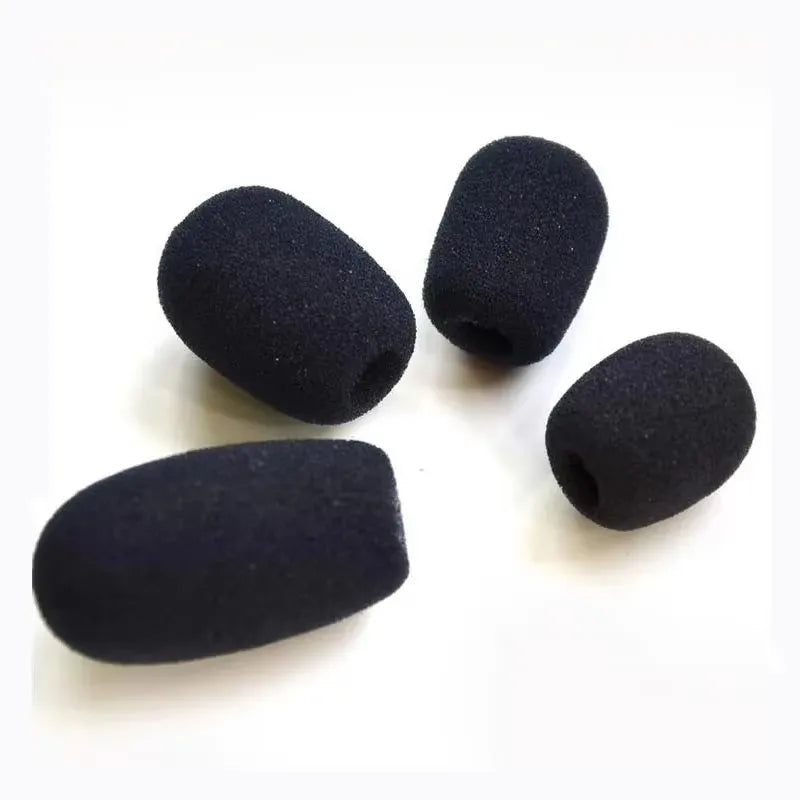 Microphone Cover Headset Replacement Foam Telephone Headphone Mic Case Microphone Windscreen Windshied Sponge 10Pcs