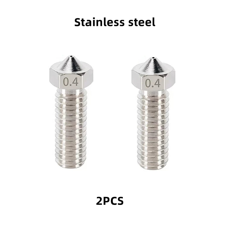 Volcano Nozzle For Artillery Sidewinder X1 & X2 Genius Pro Vyper Kobra Plus, Max 1.75mm Filament M6 Thread Hotend Brass Nozzles