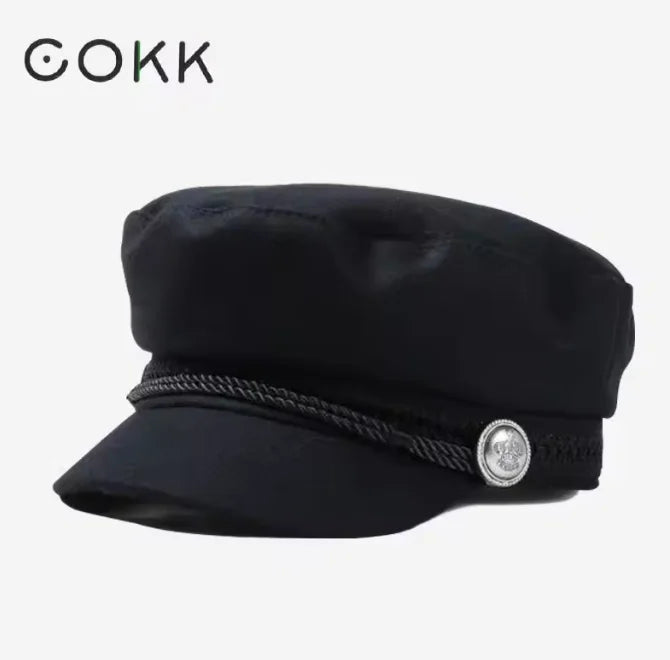 Winter Hats For Women Winter Cap Wool Hat Female Button Baseball Cap Sun Visor Hat Gorras Casquette Black Fall Boina Bone