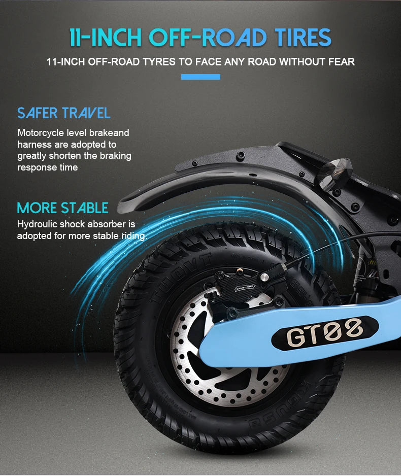 5600W Adult Electric Scooter Dual Motor Top Speed Sport Folding E-Scooter with Detachable Seat