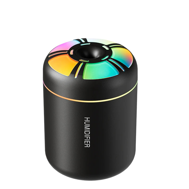 Powerful and Efficient Air Humidifier 180ML Aromatherapy Aroma Diffuser Essential Oil with Colorful Lights for Home Car Bedroom