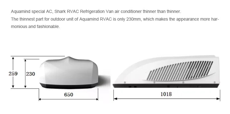 12000Btu Quiet Caravan RV Camping Conditioning Aircon Semi Truck Cabin Ceiling Mounted Mini AC Inverter Air Conditioner