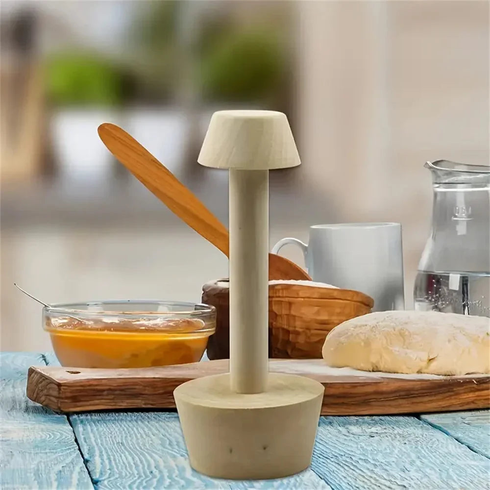 Premium Wooden Egg Tart Mold Double Side Tart Tamper Pastry Shaped Pusher For Baking Eggtart Pies Cake Kitchen Gadgets Tools