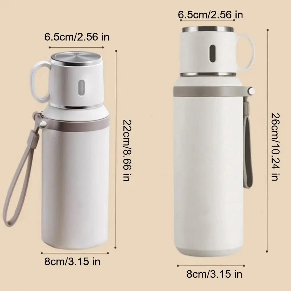 Cup 2-in-1 Drinking Cup Wide Mouth for Hot Cold Drinks 316 Stainless Steel Vacuum Insulated Bottle Spill-proof Travel Flask