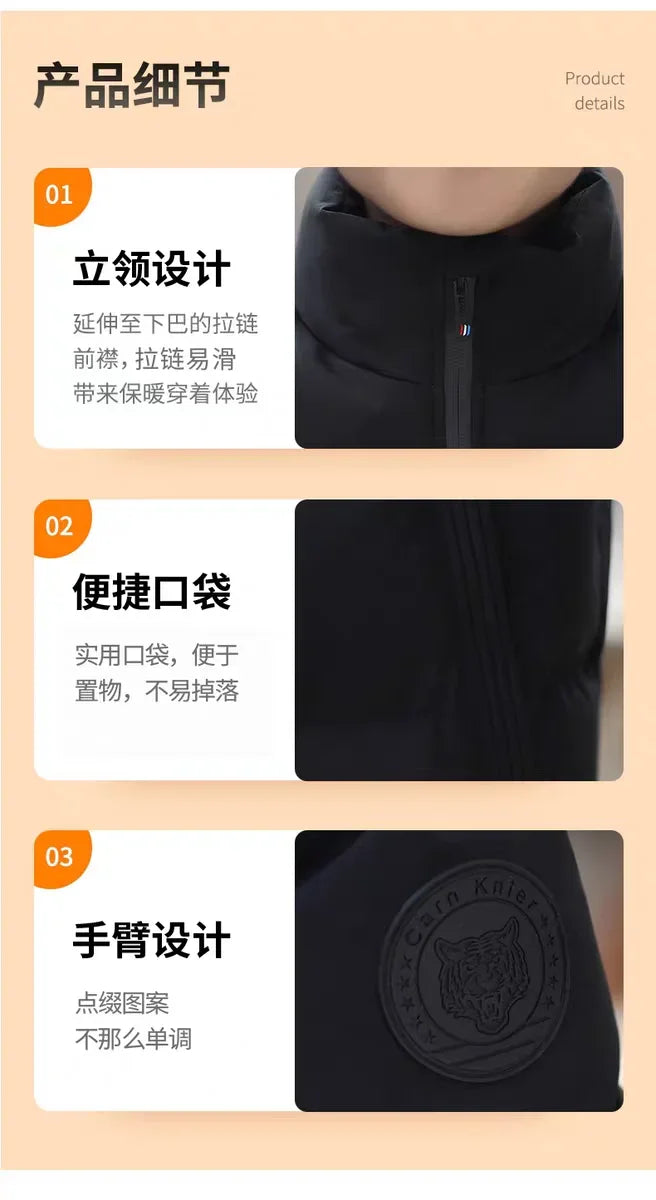 Best-Selling Men's Cotton Jacket for Autumn and Winter, Fashionable with Zippers, Outdoor Fishing Jacket, Windproof and Casual F