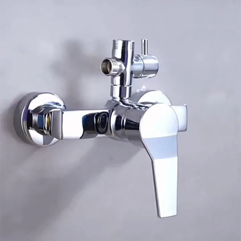 3-way G1/2 Shower Diverter Valve Water Separator Shower Tee Adapter Adjustable Faucet Switcher Bathroom Replacement Part