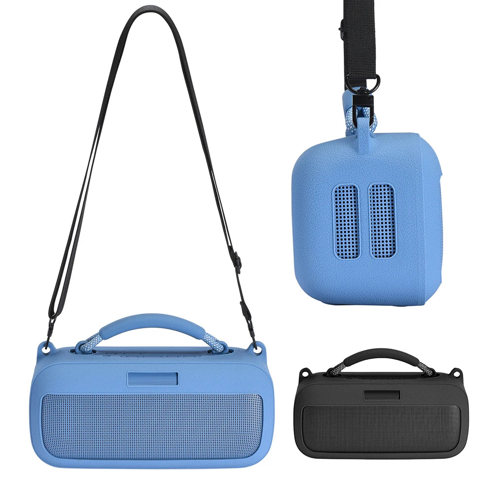 Silicone Cover Case Travel Carrying Case Protective Case Cover Skin Speakers Pouch Bag for Bose SoundLink Max Speaker