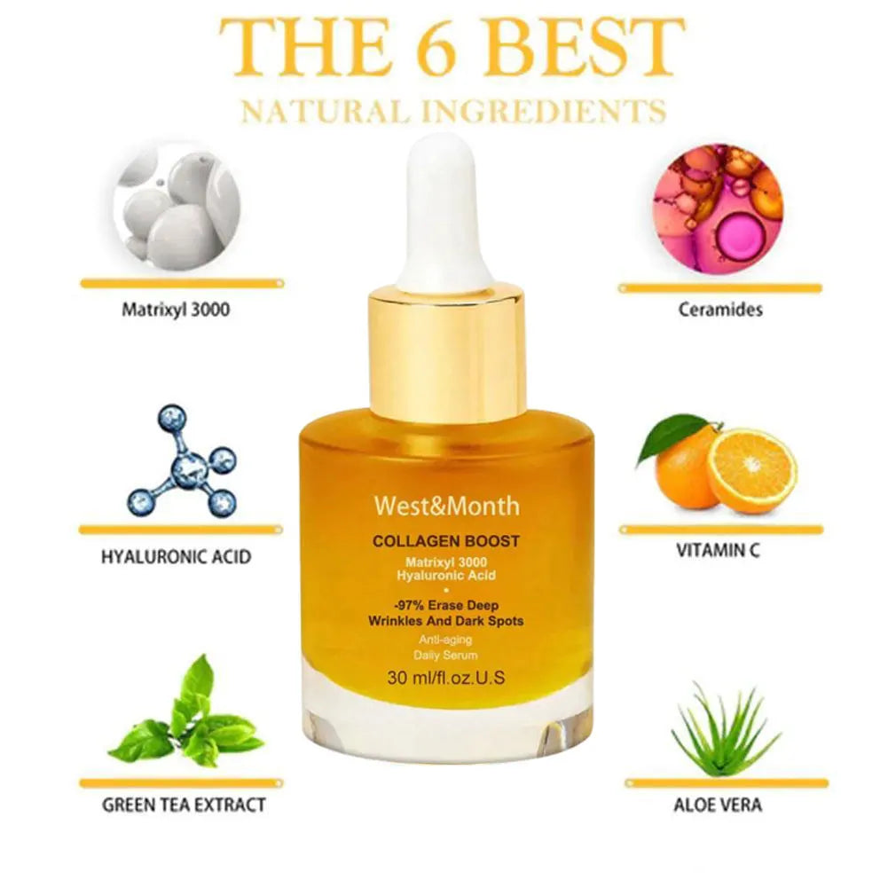 Face Serum Wash-Free Collagen Essence Deep Hydration Moisturizer Nourish Improve Skin Elasticity For Skin Care Face Lotion