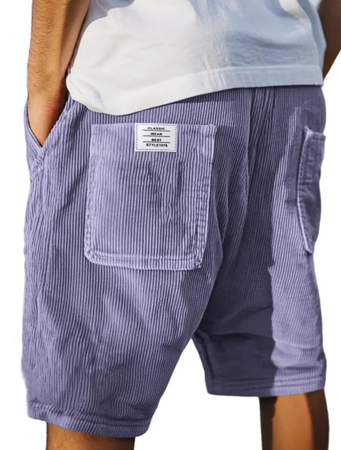 2026 Men's Summer Shorts Corduroy Short Pants Baggy Loose Basketball Shorts Casual Male Sweatpants Elastic Waist Sports Shorts