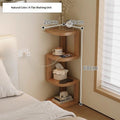 Modern Minimalist Wooden Nightstand Bedside Table 2 Drawer Storage Night Stand Bedroom Furniture Nightstands Bedroom Wood