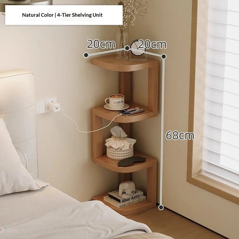 Modern Minimalist Wooden Nightstand Bedside Table 2 Drawer Storage Night Stand Bedroom Furniture Nightstands Bedroom Wood