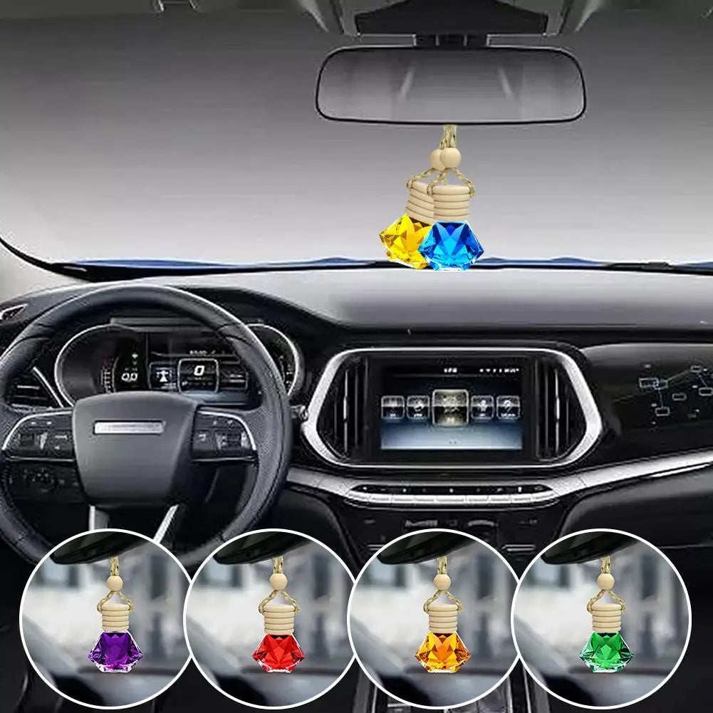 Car Perfume Pendant Include Essential Oil Air Fresheners Universal Car Supplies Novelty Auto Flavoring Car 7ml Car Hanging Oil