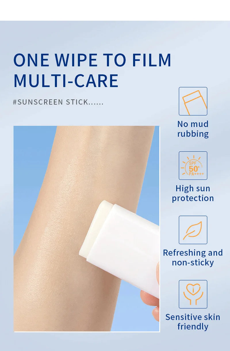Sunscreen stick Body Face Spf 50+ UV Protective Cream Sunburn Repair Cream Sun Block Isolation Cream Moisturizing Skin Care