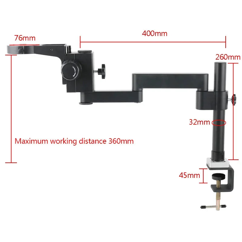 55MP 48MP 4K HDMI USB Video Camera Rotatable Universal Articulating Arm Stand 3.5X-180X Simul Focal Trinocular Stereo Microscope