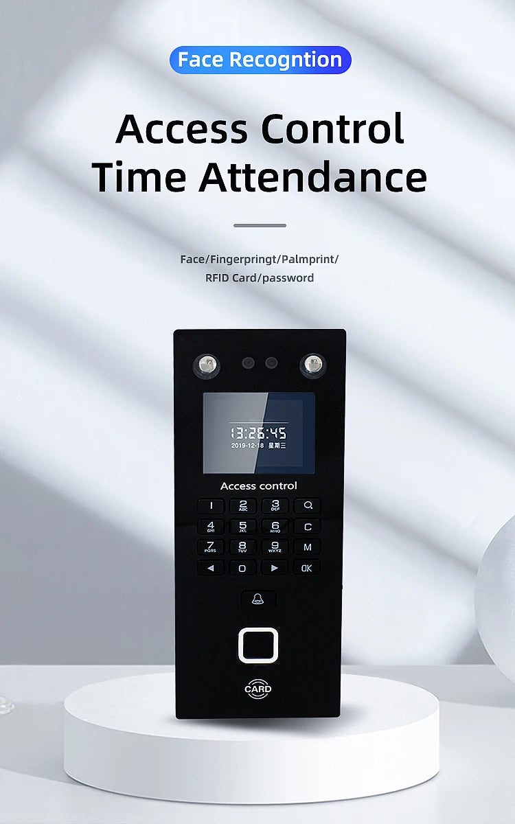 500 Face 300 Figner 2.4Inch LCD TCP/IP USB Biometric Fingerprint Face Access Control Time Attendance System 125khz RFID Card