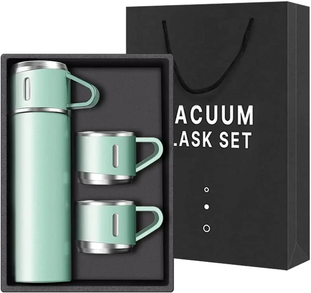 Coffee Thermos Stainless Steel Vacuum-Insulated Water Bottle  Insulated Bottle with Cup for Hot & Cold Drink Outdoor Travel Mug