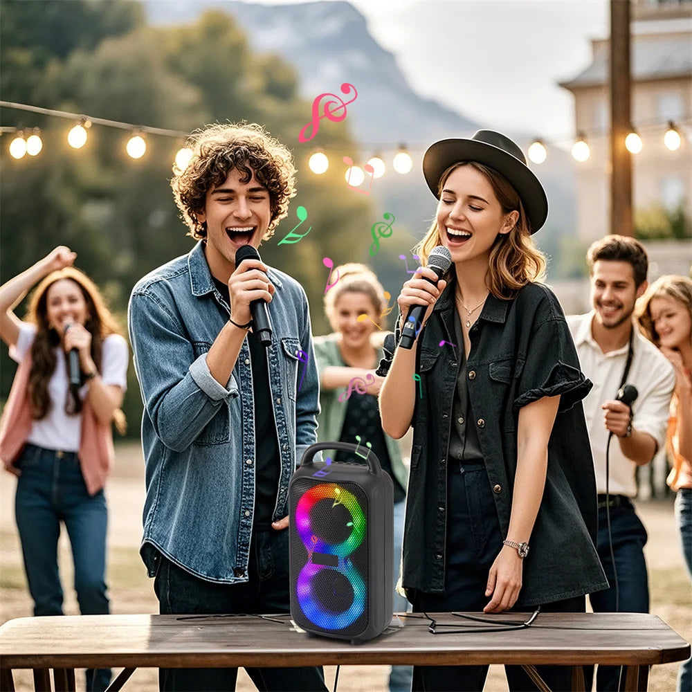 1000W Party Portable Speakers Bluetooth Wireless Boombox Sound Large Speaker Dual 3 Inch Subwoofer for Outdoor Dancing Family