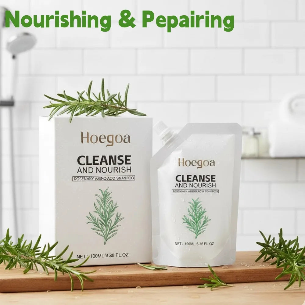 Nourishing Pepairing Rosemary Shampoo Damage Hair Deep Cleansing Scalp Oil Control Growth Strengthening Root Volumizing Shampoo