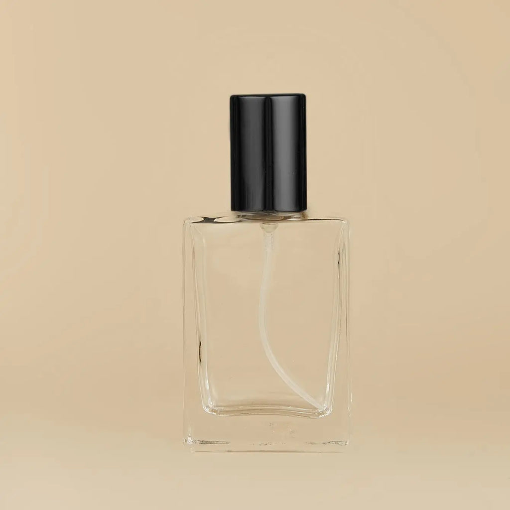 30ml Screw Square Glass Spray Qerfume Dispenser Cosmetic Packaging Empty Bottle Liquid Pressing Sprinkler Perfume Bottle