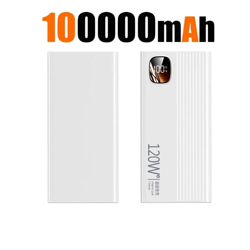 500000mAh Power Bank 120W Super Fast Charging Portable Mobile Power Digital Display Ultralarge Capacity External Battery 2026