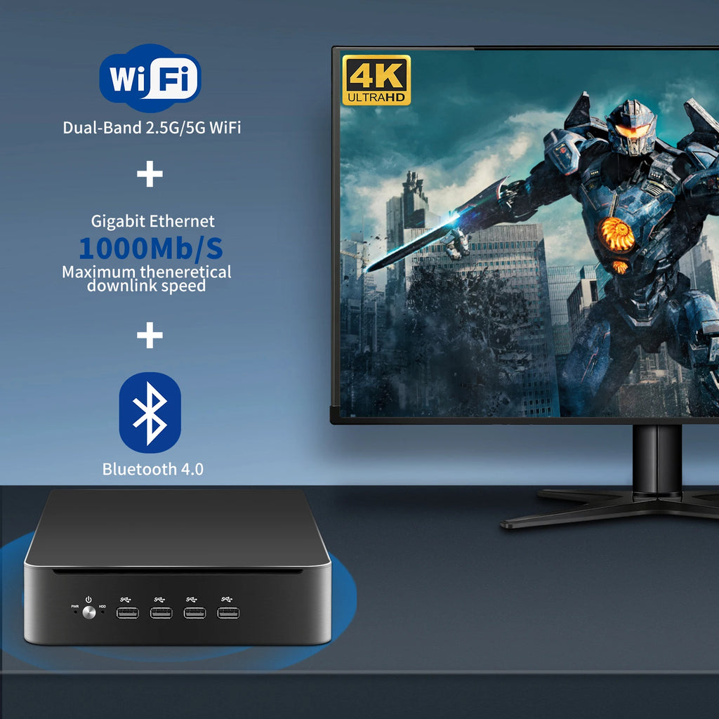 MSECORE Intel I9-11900H Mini PC Windows 11 Gaming Desktop Computer Portable PC Office HTPC Barebone System NVME 4K WIFI6E BT5.3