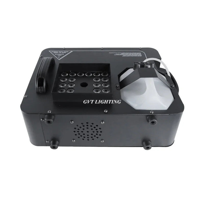New 1500W Smoke Machine Fogger Color Changing Red Green Blue Full Color Triple RGB 24 LED 3 In 1 Colorful Fog Machine