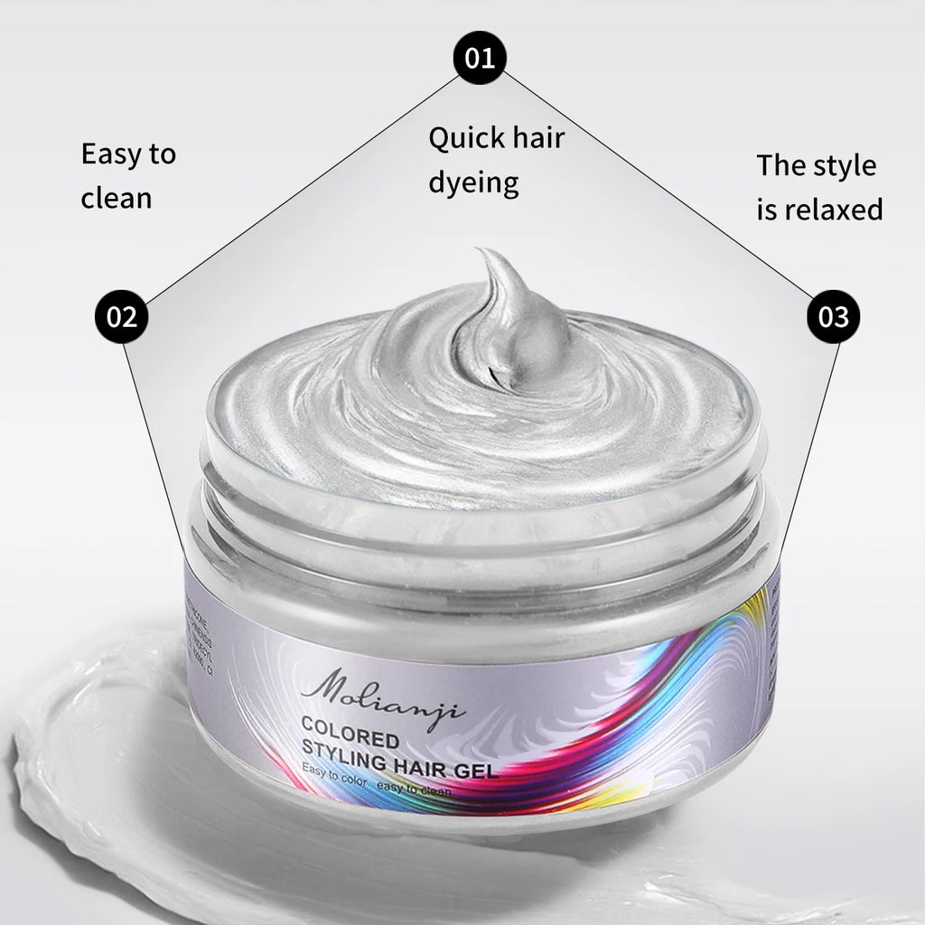 Disposable Hair Dye, Easy to Color, Easy to Clean, Instant Coloring, Creating colorful and Fashionable Hairstyles