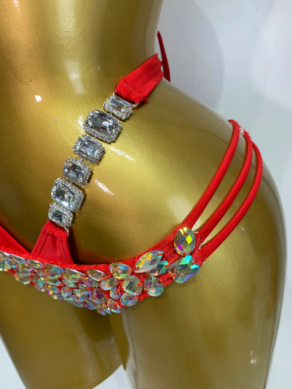 Newest Crystal Bikini Swimwear Fashion Bar Bikini Blingbling Swimwear Bikini Popular Bathingsuit Bikini Nightclub Stage Outfit