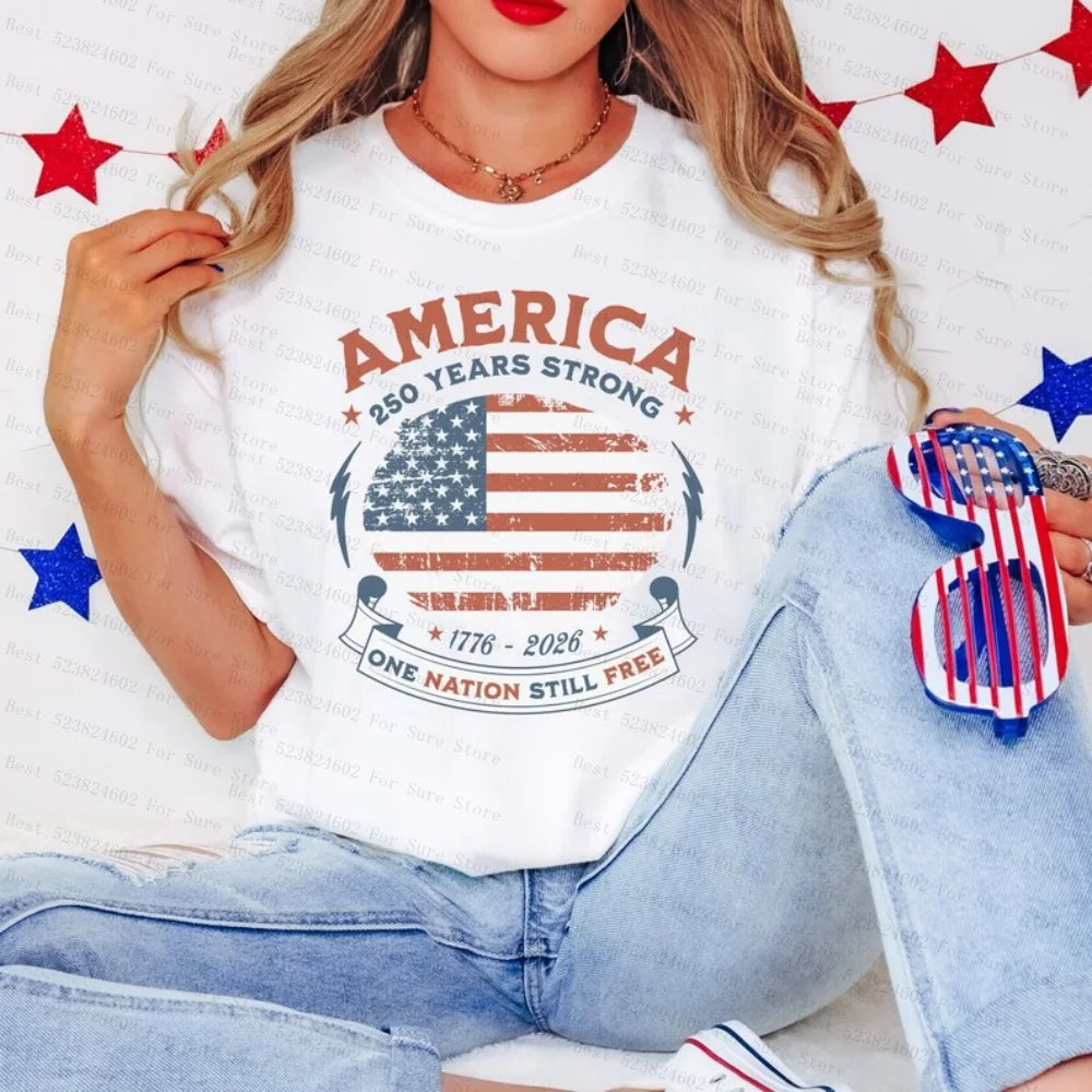 America 250 Years Strong Shirt USA 250th Anniversary Patriotic Tee Independence Day 1776 to 2026 Freedom Shirt America TShirt