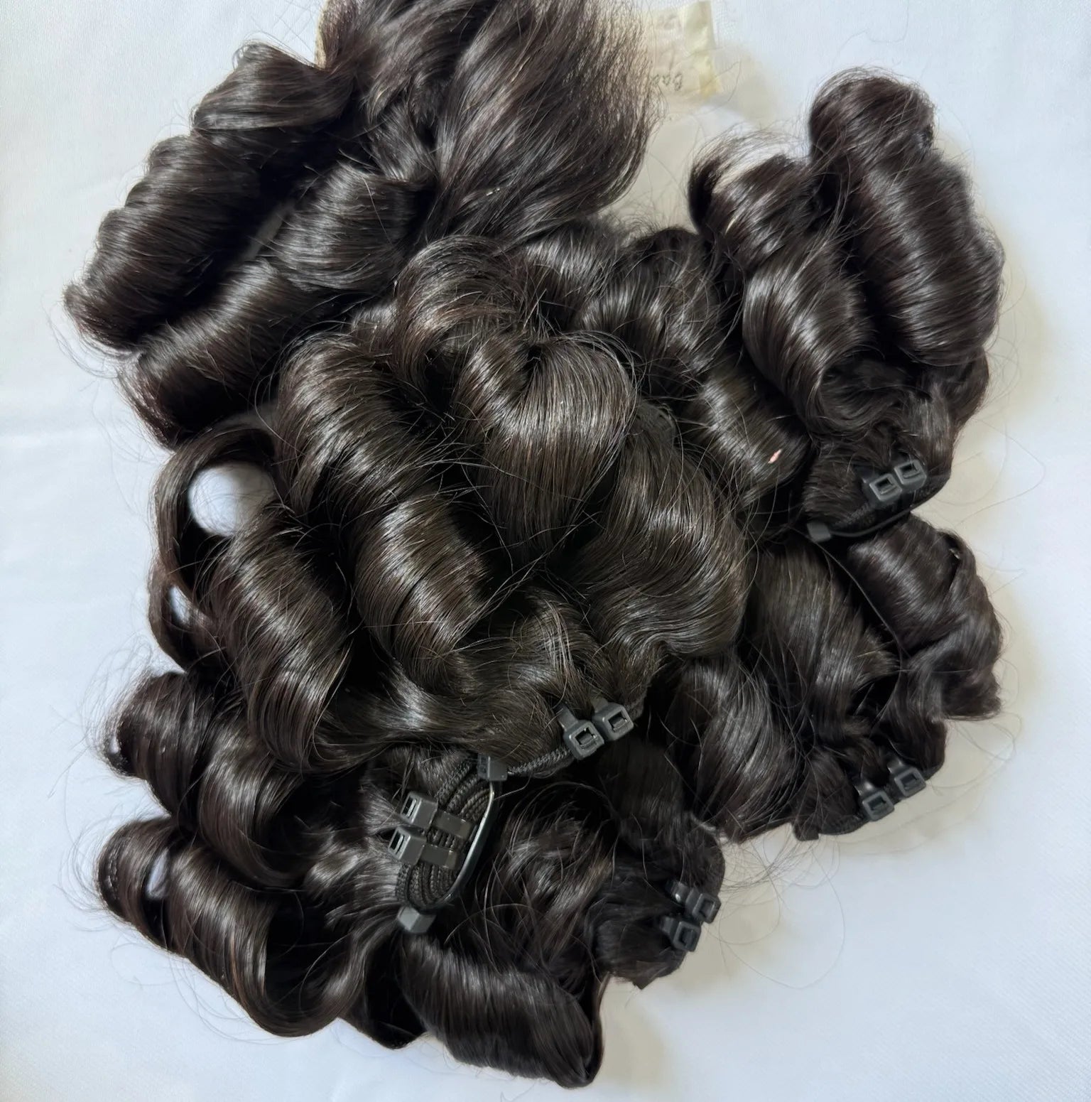 CDYHAIRVN Bouncy Curly 100% Single Donor Human Hair Customizable Color for Machine Double Weft Extensions Wholesale