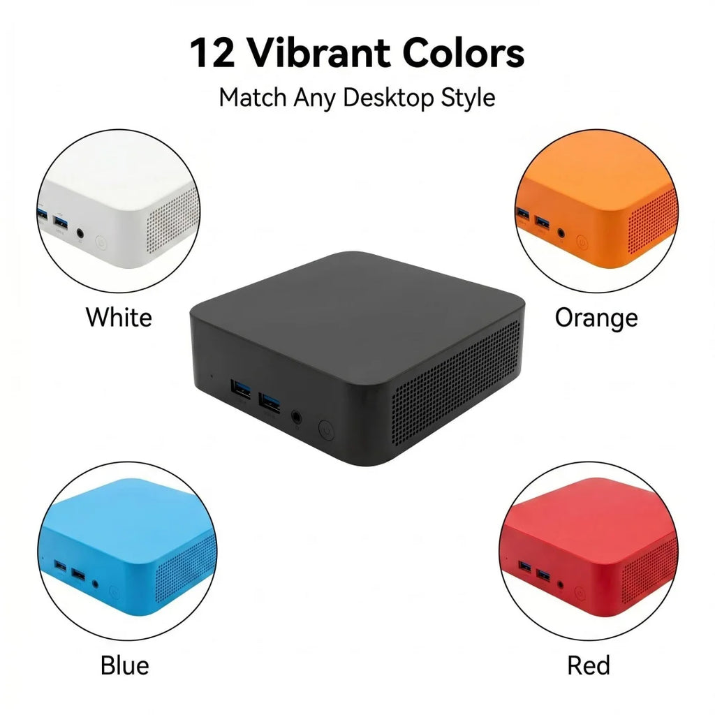 Intel Core N150/I9‑10980HK Ultra Compact Mini PC 16GB RAM 2TB SSD Triple 4K Monitor Home Office Small Pro Nimble Output