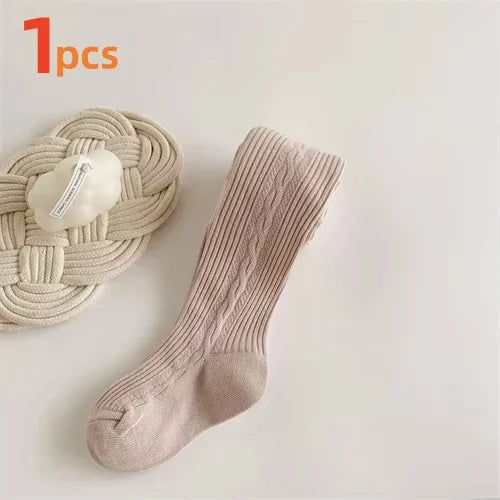 1/3pcs Kids Tights For Girls Cotton Knitted Children Baby Girl Tights Spring Soft Pantyhose Elegant Princess Leggings 2-8Years