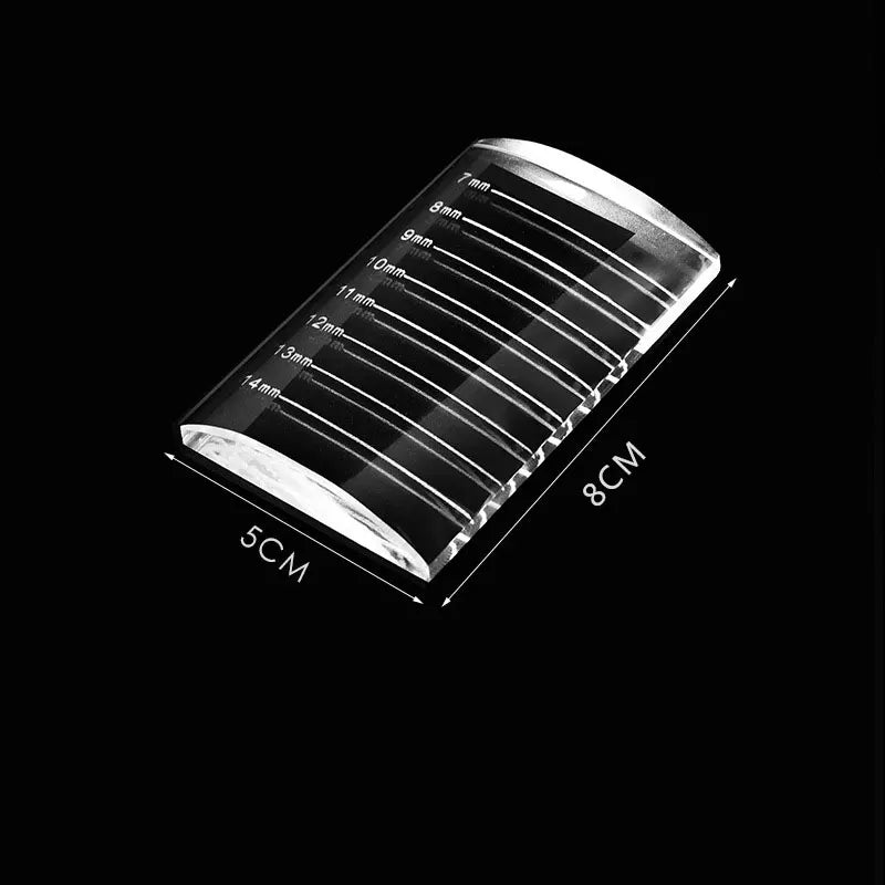 False Eyelash Glue Holder Pallet Eyelash Extension Stand pads with Tick Mark Crystal Glass Adhesive Glue Holder