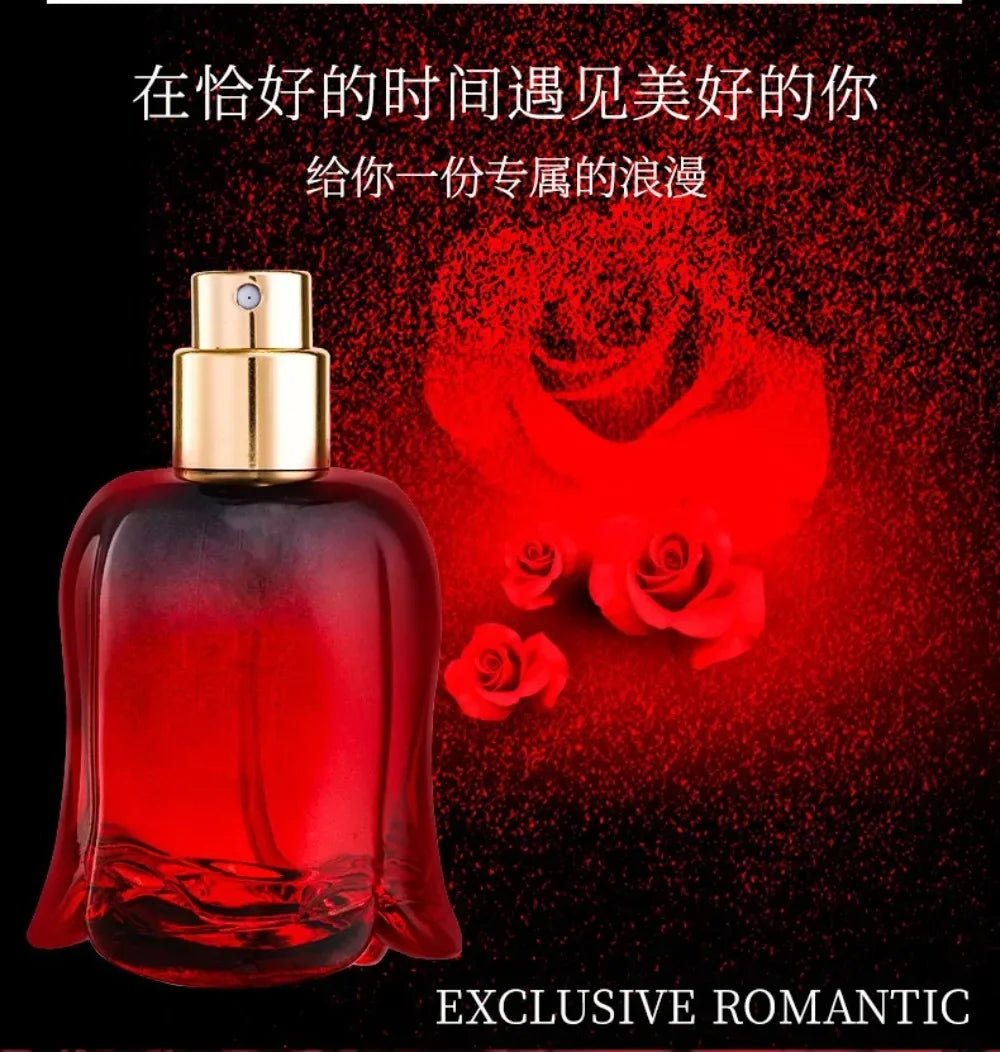 50ml Women EDP Perfume Midnight Rose Long Last Elegant Floral Fragrance Creative Red Rose Shaped Bottle Lady Romantic Gift