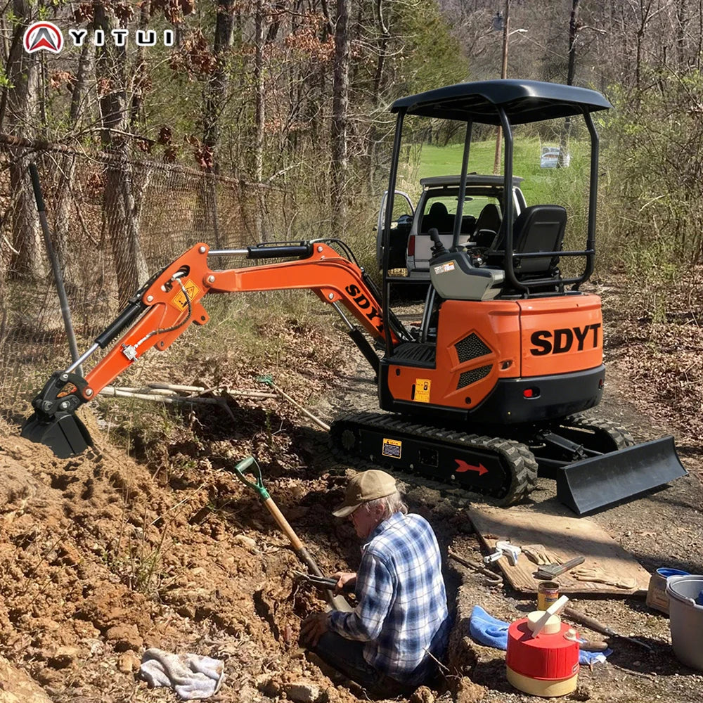 2026 Customized Compact Mini Excavator 1.8 Ton Micro Digger With Tracked Chassis - Ideal For Indoor/Outdoor Digging Planting