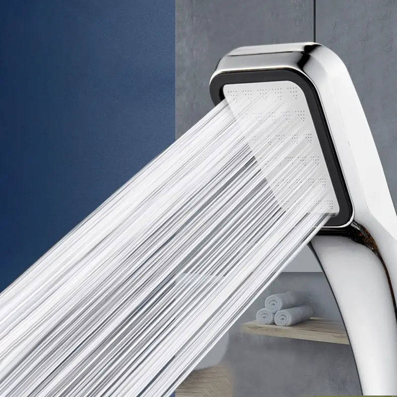 300 Hole Pressurized Dense Water Outlet Shower Head Handheld Square Shower Head Strong Pressure Nozzle Bathroom Accessories