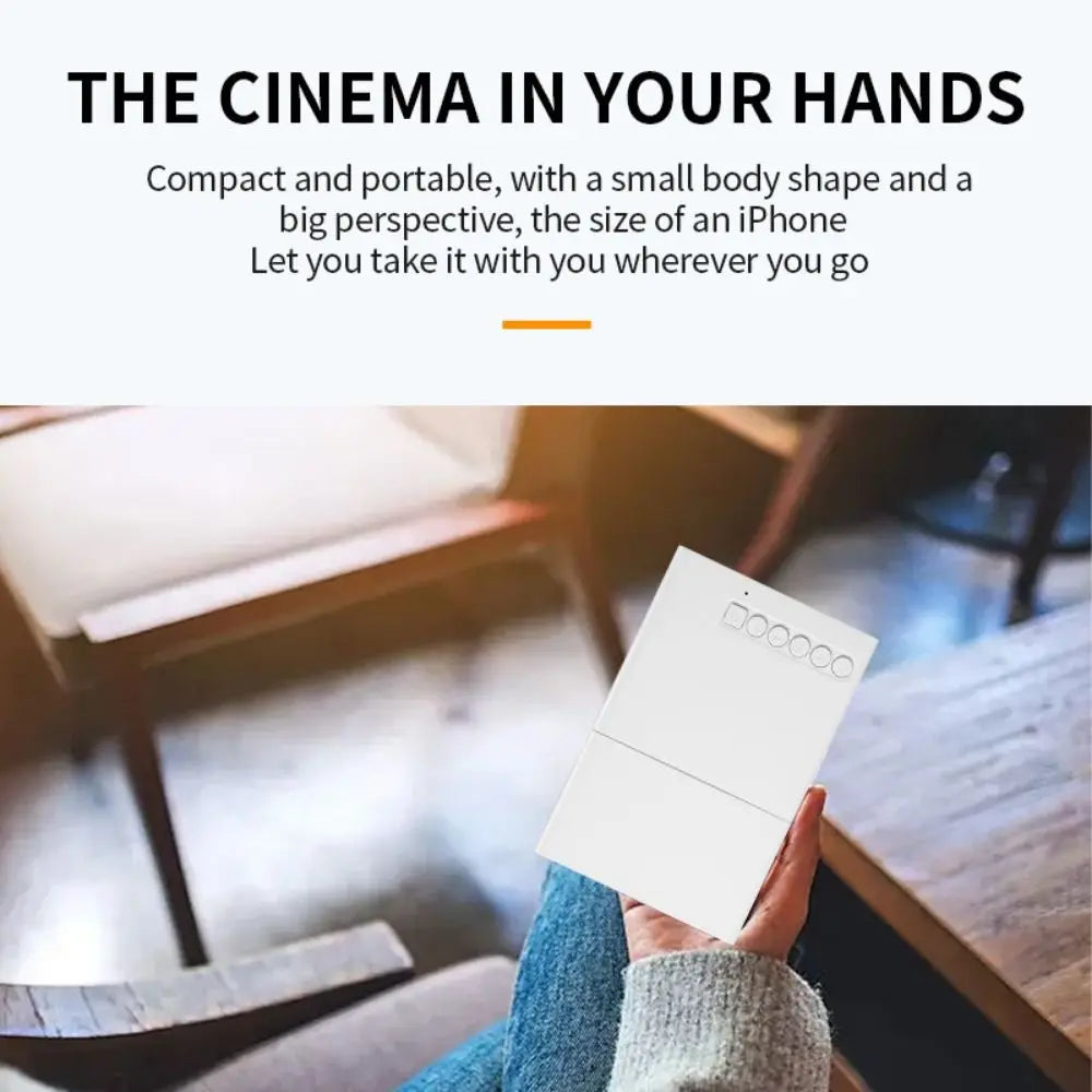 1080P Resolution Mini Projector Built-in Speaker Remote Control Portable Projector Halloween Gifts LCD Technology