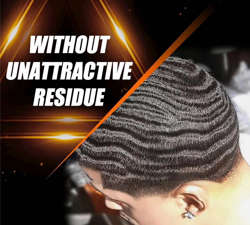 360 Deep Waves Control Pomade 100g Male Wavy Hair Gel Styling Clay Deep Waves Cream With Brush Silky Cap Wave Control Pomade