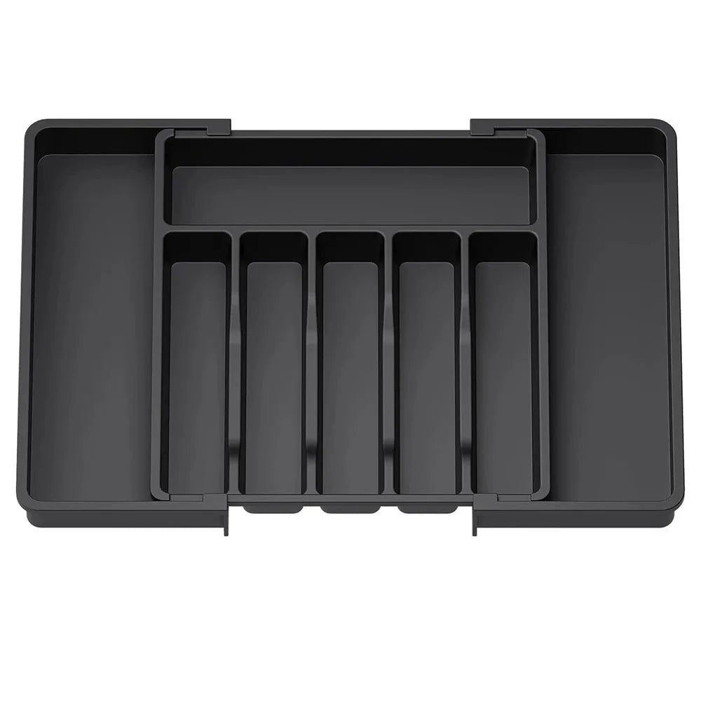 Kitchen Drawer Cutlery Organizer Expandable Silverware Tray Adjustable Utensil Holder for Forks Spoons Knives